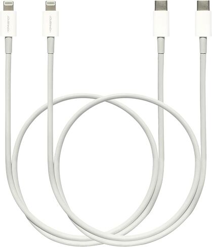 كابل HomeSpot Lightning قصير، 2 قدم [معتمد من Apple MFi]، كابل USB C إلى Lightning iPhone، شحن توصيل الطاقة لأجهزة iPhone 13 12 Pro Max 11 SE XR وAirPods وMacBook وiPad Air Mini | أبيض 1 حزمة in Kuwait