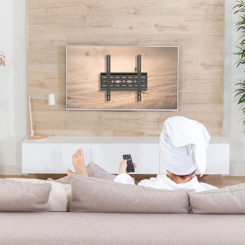 Tilt TV Wall Mount for Most 26 "-63 "TVs, Universal TV Mount Max VESA 400x400mm,Hold up to 99 lbs, 32 37 39 40 42 43 47 48 50 55 Inch Low Profile Wall Mount TV Bracket in Kuwait