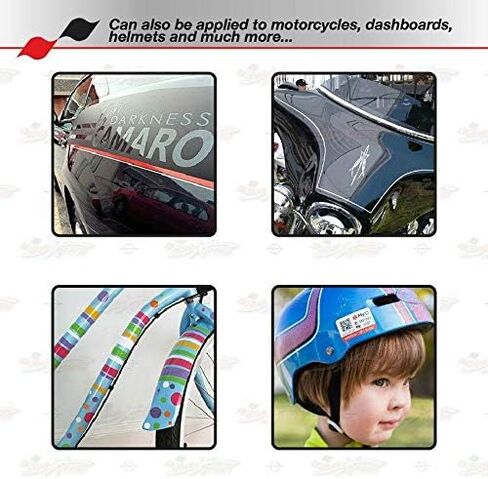 Decal Tape Vinyl Sticker for Vehicle Bodies & Parts Silver Chrome 1/8" PIN Stripe 32 ft Length for Cars Bumpers Models Helmets Motorcycles Dashboards Bodyworks in Saudi Arabia