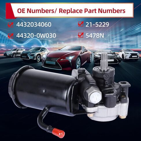 مضخة توجيه كهربائية لسيارة Toyota 4Runner 1996 1997 1998 1999 2000 2001 2002، Toyota T100 1995-1998 3.4L V6 يستبدل 5478N، 4432035490، 443200W020، 4432004052، 4432034 060 مضخة مساعدة الطاقة in Saudi Arabia