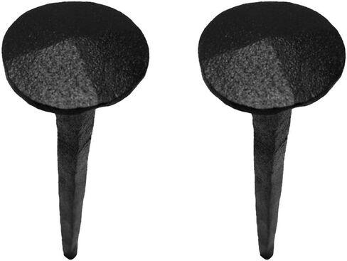 يقوم المُجددون بتوريد مسامير Clavos مقاس 4-3/4 بوصة. مسامير زخرفية من الحديد المطاوع باللون الأسود للحظيرة أو البوابة أو مصراع النوافذ أو الأبواب مع لمسة نهائية من مسحوق أسود in Kuwait