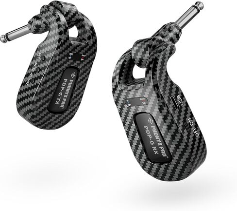 مجموعة استقبال جهاز إرسال الجيتار اللاسلكي، نظام جيتار لاسلكي رقمي قابل لإعادة الشحن من فينيكس برو 2.4 جيجا هرتز، تشغيل 100 قدم مع 18 ترددات، نظام لاسلكي للجيتار (PDP-G) in Kuwait