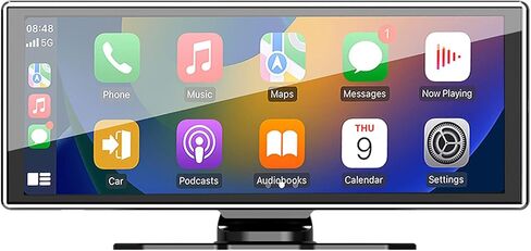 11.26 inch Portable Carplay Screen for Car, HD Touch Screen Double Din Car Stereo Compatible with Wireless Apple CarPlay and Android Auto/Navigation/Siri/Bluetooth Fits All Vehicles in Kuwait