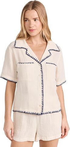 Sea Women's Desiree Double Gauze Pajama Set in Saudi Arabia