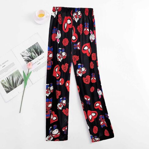 Cute Cartoon Pajama Pants for Women, Christmas Pajama Pants, Anime Sleep Pants, Family Christmas Pajamas Matchin in Saudi Arabia