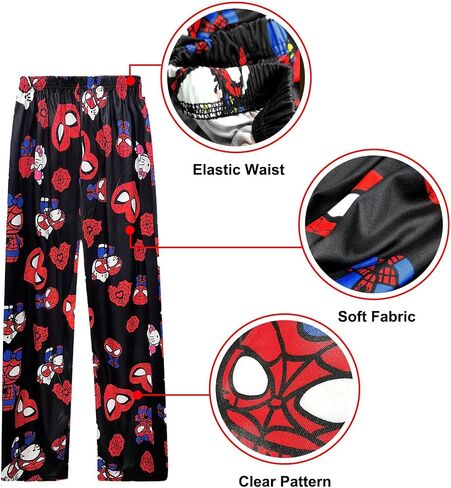 Cute Cartoon Pajama Pants for Women, Christmas Pajama Pants, Anime Sleep Pants, Family Christmas Pajamas Matchin in Saudi Arabia