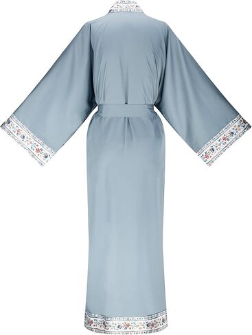 Women's Kimono Robe, Lightweight Long Soft Satin Robes, Light Bathrobe Nightgown Pyjamas for Sleepwear and Loungewear in Saudi Arabia