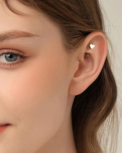 cocharm 16 جرام التيتانيوم الرخ الأقراط للنساء رجل شقة الأعلى الرخ المجوهرات g23 التيتانيوم 16 جرام الجراحية الصلب الرخ الحاجب ثقب المجوهرات 8 ملليمتر الخيوط الحاجب خواتم الحاجب الحديد العمودي labret مسمار in Kuwait