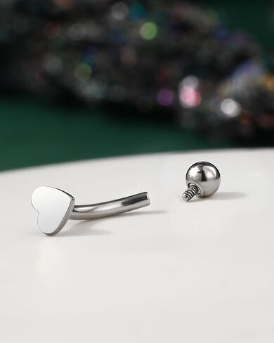 cocharm 16 جرام التيتانيوم الرخ الأقراط للنساء رجل شقة الأعلى الرخ المجوهرات g23 التيتانيوم 16 جرام الجراحية الصلب الرخ الحاجب ثقب المجوهرات 8 ملليمتر الخيوط الحاجب خواتم الحاجب الحديد العمودي labret مسمار in Kuwait