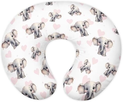 Jeiento Dachshund Nursing Pillow Covers Comfortable Pillowcase Dog Paw Print＆Bone Feeding Pillow Covers,Blue Breastfeeding Pillow Slipcover Fits Naked Nursing Pillow in Saudi Arabia