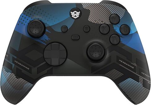وحدة تحكم لاسلكية HEXGAMING ADVANCE لأجهزة Xbox Series X & S، وXbox One، وWindows 7/8/10-4، أزرار خلفية قابلة لإعادة التعيين - إيقاف المشغلات - أعواد الإبهام القابلة للتبديل - Blood Zombie in Kuwait