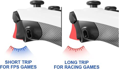 وحدة تحكم لاسلكية HEXGAMING ADVANCE لأجهزة Xbox Series X & S، وXbox One، وWindows 7/8/10-4، أزرار خلفية قابلة لإعادة التعيين - إيقاف المشغلات - أعواد الإبهام القابلة للتبديل - Blood Zombie in Kuwait