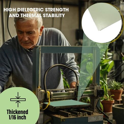 ملاءة جاروليت G10 FR4 - 12x12x1/16 بوصة، أخضر، لسطح الطباعة ثلاثي الأبعاد - التصاق مثالي للسرير للطباعة ثلاثية الأبعاد، سطح أملس in Saudi Arabia