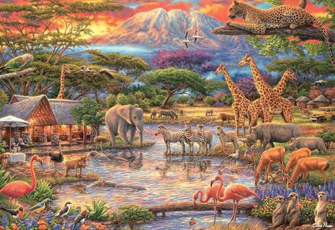 Buffalo Games - Chuck Pinson - Wild Africa - 2000 Piece Jigsaw Puzzle for Adults Challenging Puzzle Perfect for Game Nights in Saudi Arabia