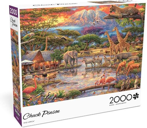 Buffalo Games - Chuck Pinson - Wild Africa - 2000 Piece Jigsaw Puzzle for Adults Challenging Puzzle Perfect for Game Nights in Saudi Arabia