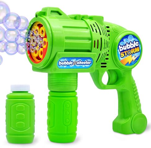آلة نفخ الفقاعات الأوتوماتيكية من Bubble Gun Blaster مع زجاجتين من حلول الفقاعات للأطفال، منفاخ الفقاعات من أجل هدايا حفلات الفقاعات، لعبة صيفية، عيد الميلاد، الأنشطة الخارجية والداخلية، عيد الفصح in Saudi Arabia