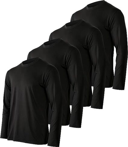مجموعة من 4 قمصان رياضية للرجال، قمصان رياضية للرجال، قمصان وتي شيرتات رياضية للرجال، قمصان Dri Fit للرجال (مجموعة C، صغير) in Saudi Arabia