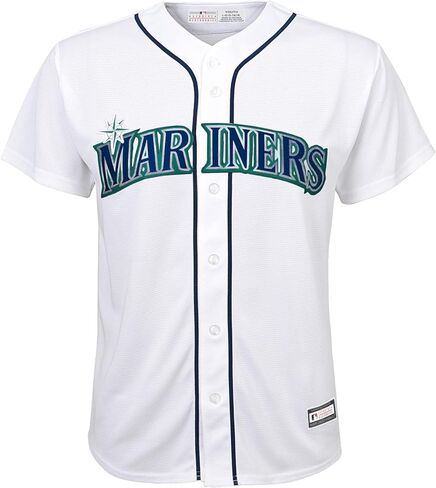 Outerstuff Julio Rodriguez Seattle Mariners MLB Kids Youth 8-20 White Home Player Jersey in Saudi Arabia