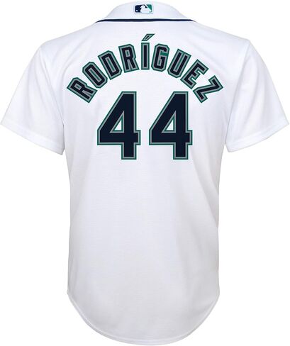 Outerstuff Julio Rodriguez Seattle Mariners MLB Kids Youth 8-20 White Home Player Jersey in Saudi Arabia