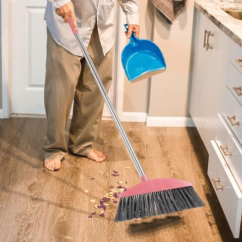 GANAZONO Home Cleaning Supplies Room Cleaning Broom Office Broom Outdoor Broom Patio Broom Garbage Wiper Yard Patio Tools Home Cleaning Broom Stainless Steel Long Spoon to Rotate Commercial in Saudi Arabia