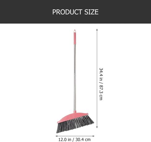 GANAZONO Home Cleaning Supplies Room Cleaning Broom Office Broom Outdoor Broom Patio Broom Garbage Wiper Yard Patio Tools Home Cleaning Broom Stainless Steel Long Spoon to Rotate Commercial in Saudi Arabia