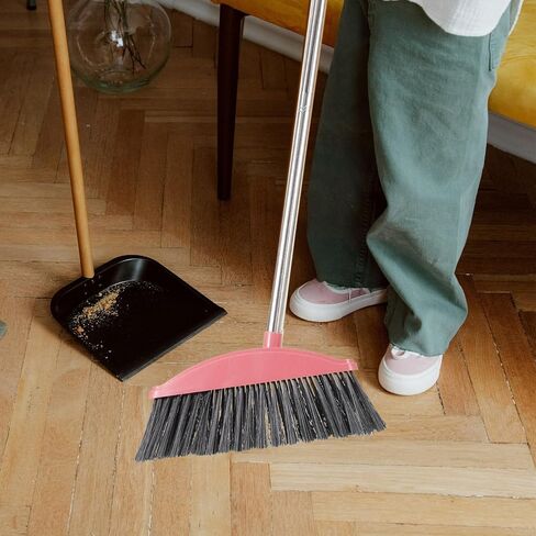 GANAZONO Home Cleaning Supplies Room Cleaning Broom Office Broom Outdoor Broom Patio Broom Garbage Wiper Yard Patio Tools Home Cleaning Broom Stainless Steel Long Spoon to Rotate Commercial in Saudi Arabia