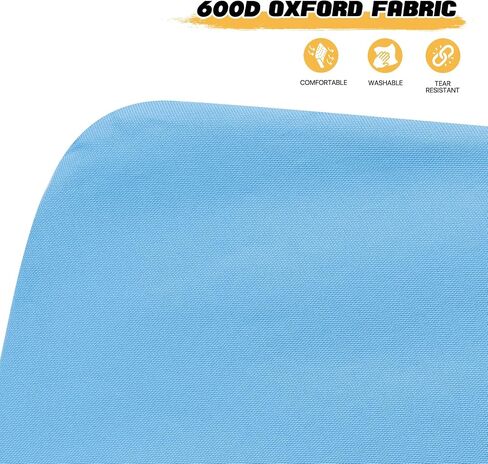 MoNiBloom Portable Folding Low Beach Chair for Outdoor Hiking Travel Lawn Picnic Compact Lightweight Heavy-Duty Camping Lounge Chair for Adults with Back Pocket Supports 250-lbs (Blue Stripes, 2-Pack) in Saudi Arabia