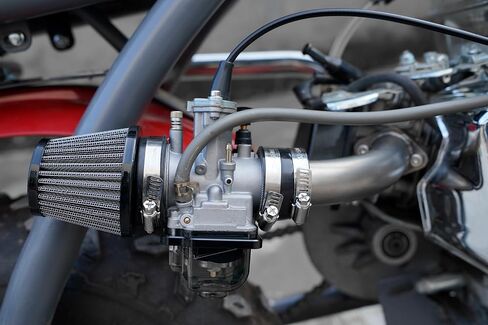 PWK24 Carburator مع مجموعة منحنيات متعددة الأداء لسباقات السباق منزلق Carb Kit لـ Predator 212cc GX200 Coleman Baja CT200U BT200X Mini Bike 196 Clones Engine، KT196 Go kart (Rage Red) in Saudi Arabia