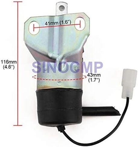 SINOCMP 15471-60010 052600-1001 قطع الديزل 052600-1000 12 فولت الملف اللولبي لوقف الوقود لجرار كوبوتا دينسو كوبوتا in Saudi Arabia