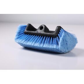 10" Car Wash Brush with Soft Detailing Bristle, Flow-Thru Dip Brush for Car Boat RV Camper Truck Washing, Blue