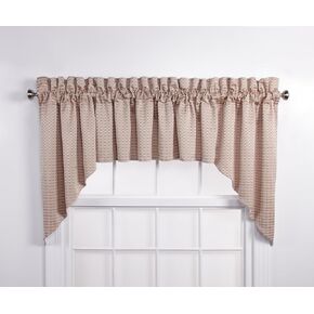Stylemaster Home Products Renaissance Home Fashion Boxwood Lined Scalloped Valance with Cording, 52 by 17-Inch, Marine