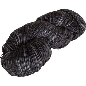 Knit Picks Hawthorne Kettle Dyed Fingering Weight Black Sock Yarn (Blackbird)