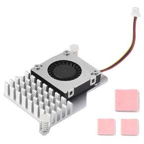 Active Cooler for Raspberry Pi 5, Active Cooling Fan Aluminium Heatsink with Thermal Pads for Raspberry Pi 5 4GB/8GB