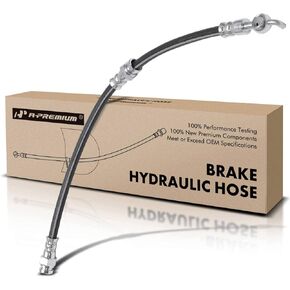 A-Premium Front Driver or Passenger Brake Hydraulic Hose Compatible with Ford and Mercury Models - Escort, Tracer, 1994-1997 - Replace# B45543980B