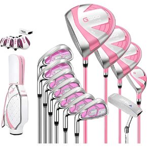 PGM G300 Club Womens Golf Set Purple Ladies Complete Left Handed Set LTG025