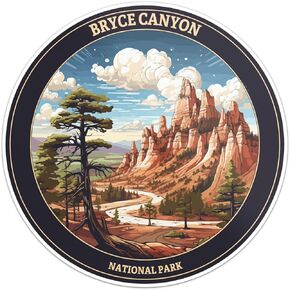 Great Smoky Mountains National Park Sticker - Waterproof Vinyl Decal for Car Bumper, Laptop, Luggage, Water Bottle, Wall, and Window, Size - 3'' X 3''
