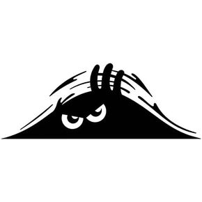 2 pcs Peeking Monster Funny Bumper Stciker Vinyl Decal - Car Truck Laptop Funny Car Sticker Decal - 7.5 inches - Sticker for Car Bumper, Motorbike, Window, Laptops, Suitcase