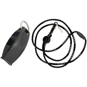 Fox 40 Sharx Whistle with Lanyard, Black