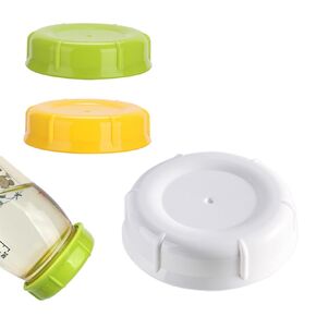 Travel and Storage Baby Bottle Caps, 3 Packs, Compatible for Pigeon Silicone Coating Nursing Bottle, PPSU/PP/Glass Nursing Wide Neck Bottles