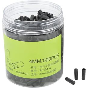 VBESTLIFE Bike Cable Ferrules End Caps, 500Pcs 4mm Plastic Brake Cable Housing Caps
