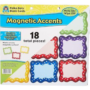 Teacher Created Resources Polka Dots Blank Magnet Cards