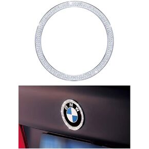 1797 قبعات الشعار الخلفي المتوافقة لملحقات BMW، أغطية الشعار، ملصقات الشارات، الديكورات الداخلية اللامعة، 3 سلسلة F30 G20 320i 325i 325ix 328d 328i 330i 335i AWD النساء والرجال والفضة الكريستالية