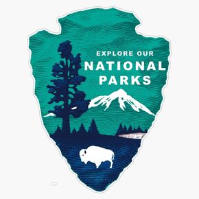 Explore Our National Parks Logo Vinyl Bumper Sticker Decal Waterproof 5"
