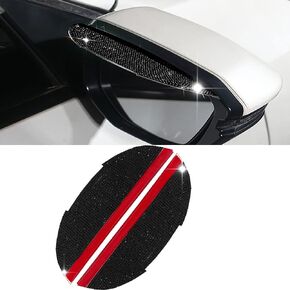 deemars 2 Pcs Mirror Rain Visor Guard, Bling Car Rear View Mirror Rain Eyebrows, Rear View Guard Eyebrow Side Mirror Rain Guard for Most Car, Truck and SUVs (AB Color)