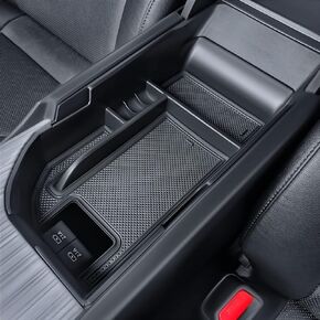 صينية تنظيم وحدة التحكم المركزية متوافقة مع Camry XLE أو XSE 2018-2021 2022 2023 وCamry LE SE 2020-2022 2023، أدخل ملحقات صندوق التخزين الثانوي تناسب منفذي USB زنبركي (زخرفة سوداء)