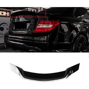 NINTE W204 Rear Spoiler for 2008-2014 Mercedes Benz W204 C250 C300 C63 ABS Gloss Black Painted Trunk Spoiler Wing