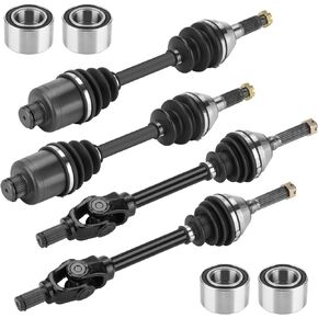 Front Rear Left and Right CV Axle shaft & Wheel Bearing Set for Polaris Sportsman 400 500 600 700/Magnum 330/ATP 330 500 2002 2003 2004 2005- Full Set
