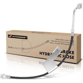 A-Premium Front Passenger Brake Hydraulic Hose Compatible with Chevy and GMC Models - C3500 1990-2000, with Dual Rear Wheels