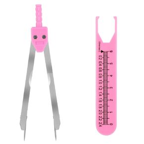 EKG Calipers ECG Calipers Measuring Tool Nursing or Doctor Caliper Divider for Measuring Drafting Electrocardiographs wif Ruler(Black)