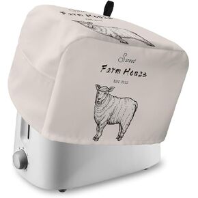 Toaster Dust Cover with Pockets, Sunflower Bottle Retro Wood Grain Soft Washable 2 Slice Toaster Cover, Dust-proof Cover for Small Appliance Cover and Fingerprint Protection in Kuwait